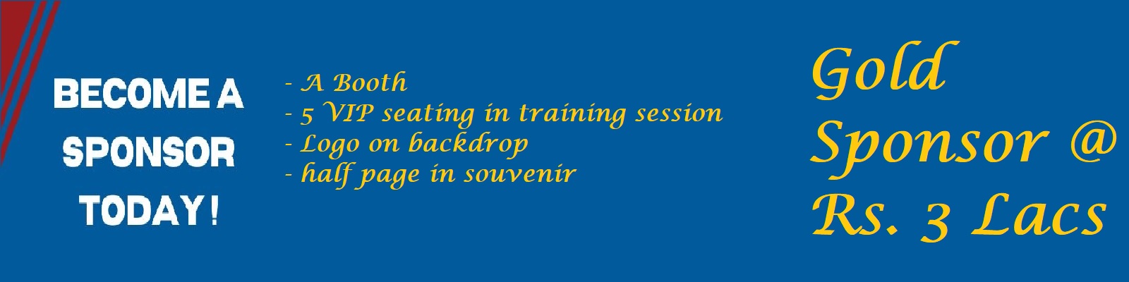 Become a Gold Sponsor