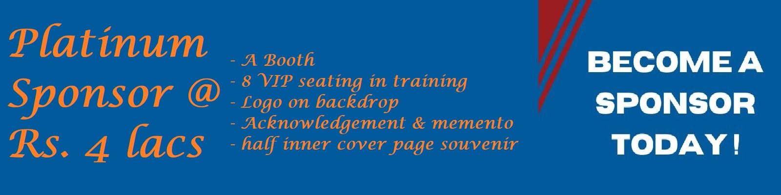 Become a Platinum Sponsor